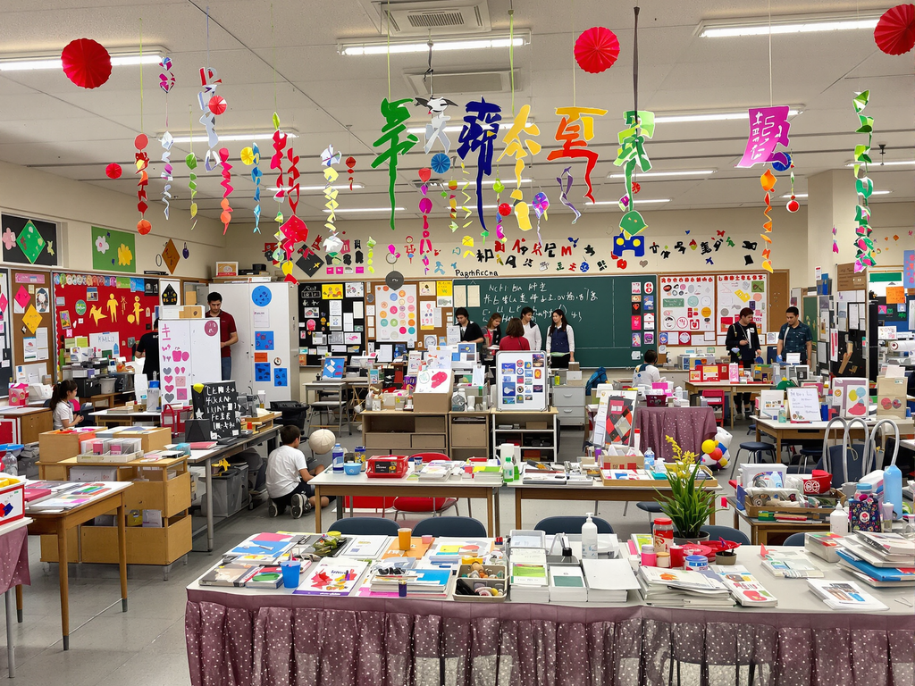 文化祭の展示